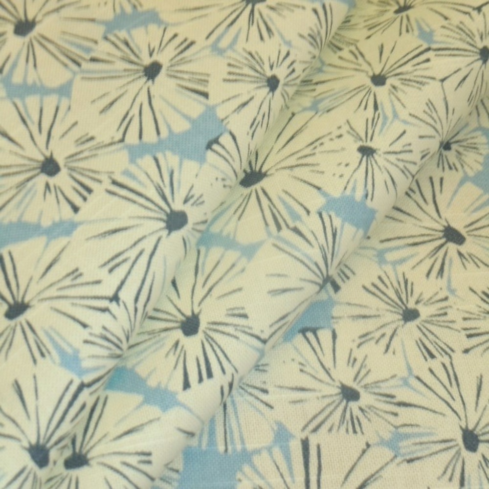 Waverly Forget Me Not Sky Floral Fabric